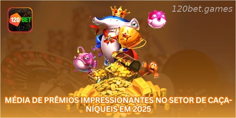 Média de prêmios impressionantes no setor de caça-níqueis em 2025.