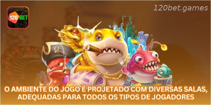 O ambiente do jogo é projetado com diversas salas, adequadas para todos os tipos de jogadores.