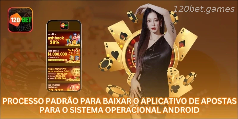 Processo padrão para baixar o aplicativo de apostas para o sistema operacional Android.